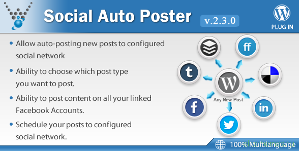 Social Auto Poster v2.4.2 - WordPress Plugin