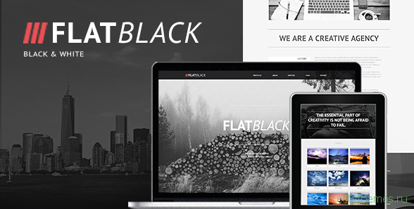 Flatblack - One Page Muse Template