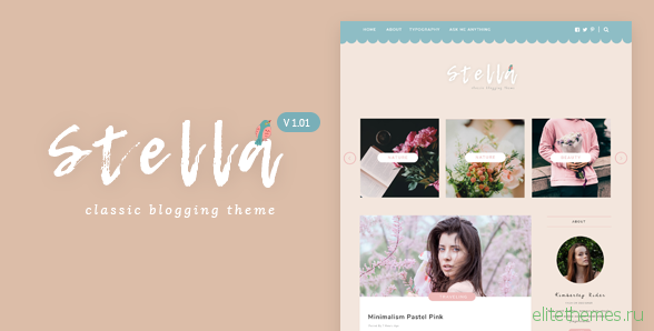 Stella v1.0.1 - Classic & Sweet Blogging Theme