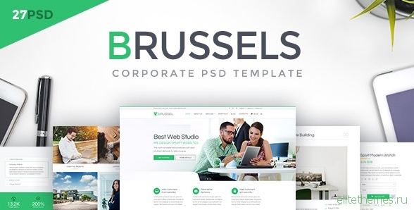 Brussels - Corporate PSD Template