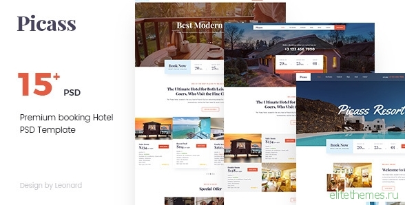 Picass - Hotel PSD Templates