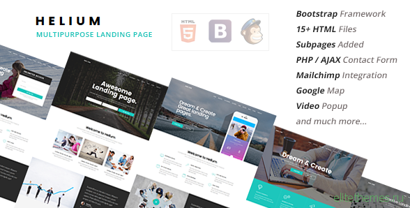 Helium - 10 in 1 Landing Pages Package