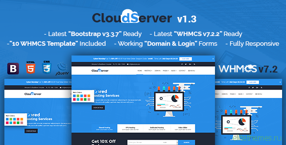 CloudServerr v1.3 - Responsive HTML5 Technology, Web Hosting and WHMCS Template