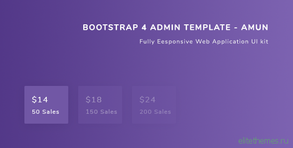 Bootstrap 4 Admin Template - Amun