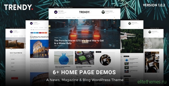 Trendy Pro - Responsive News Magazine Blog Theme