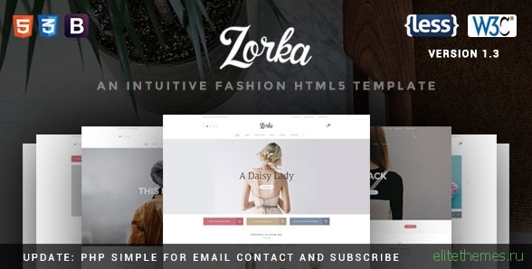 Zorka v1.3 - An Intuitive Fashion HTML5 Template