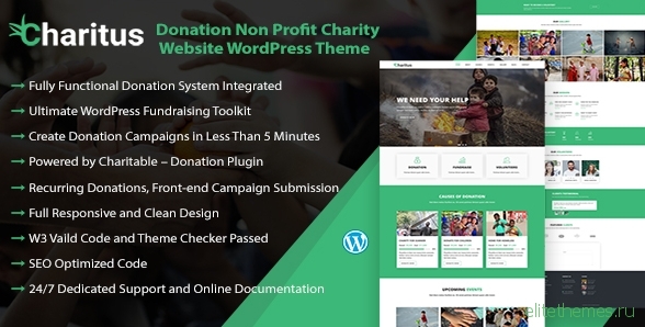 Charitus - Charity WordPress Theme with Donation System