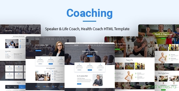 Coaching - Speaker & Life Coach, Health Coach HTML Templates