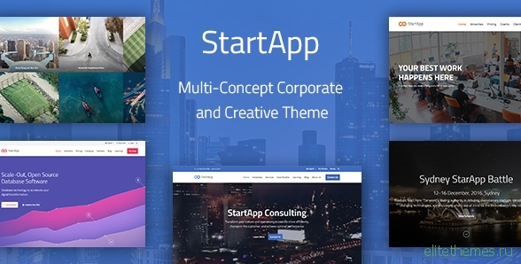 StartApp v1.1.0 - Multi-Concept Corporate And Creative Theme