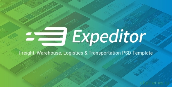 Expeditor - Logistics & Transportation PSD Template