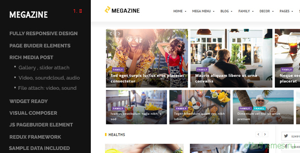 Megazine v1.0 - Multi Blog WordPress Responsive Theme