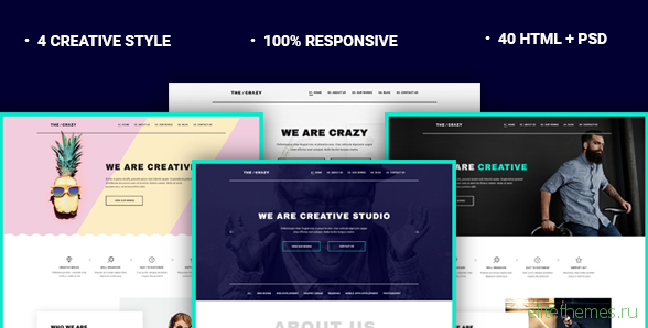 The Crazy - Creative Agency HTML5 Template