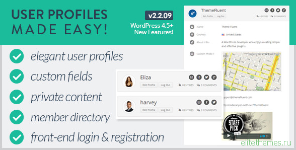 User Profiles Made Easy v2.2.09 - WordPress Plugin