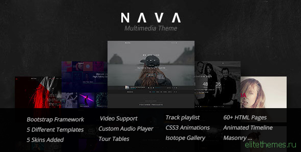 Nava - Music, Artist, Band, Radio | Ultimate Multimedia HTML Template
