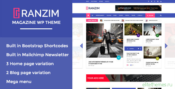 Ranzim v1.0 - Responsive Magazine WordPress Theme