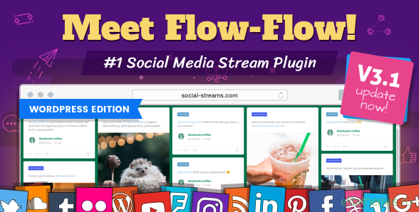 Flow-Flow v3.2.3 – WordPress Social Stream Plugin