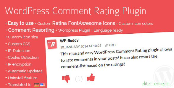 WordPress Comment Rating Plugin v1.6.6