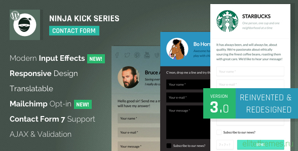 Ninja Kick: WordPress Contact Form v3.4.3