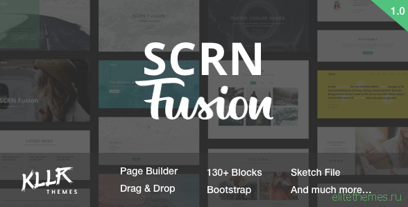 SCRN Fusion - Creative Template with Page Builder
