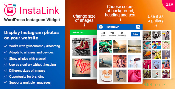 InstaLink v2.1.9 – Instagram Widget – WordPress Plugin for Instagram