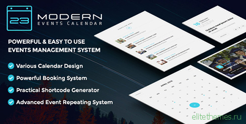 Modern Events Calendar v2.7.2 – Responsive Event Scheduler & Booking For WordPress