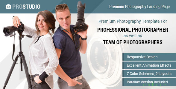 Professional Photography - Responsive Landing Page