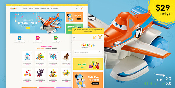 Kid Toys - Opencart 3 Multi-Purpose Responsive Theme