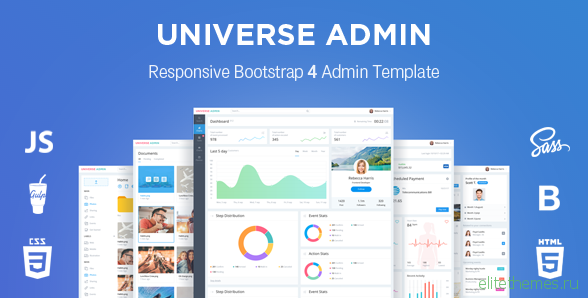 UniverseAdmin - Powerful & Responsive Bootstrap 4 Admin Dashboard Template