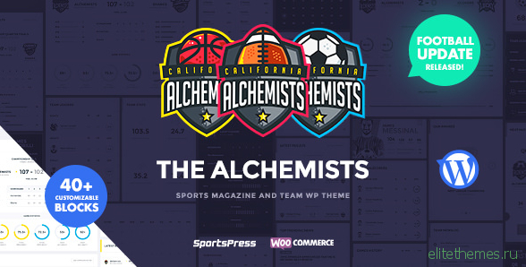 Alchemists v3.0.6 - Sports Club and News WordPress Theme