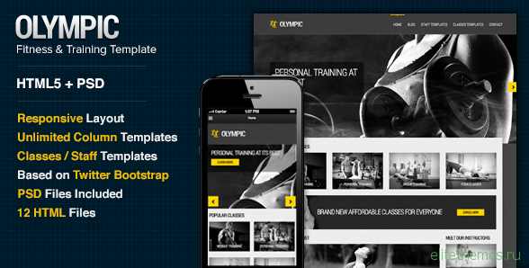 Olympic - Fitness & Health Site Template