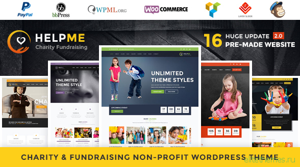 HelpMe v2.5 - Nonprofit Charity WordPress Theme