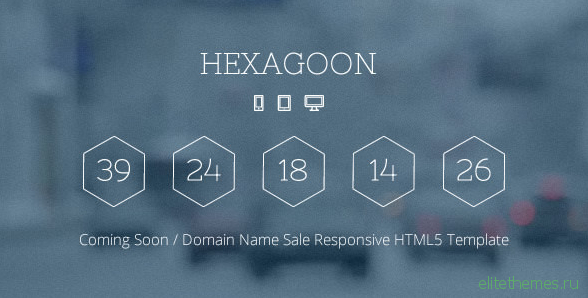 Hexagoon - Coming Soon / Domain Name Sale Template