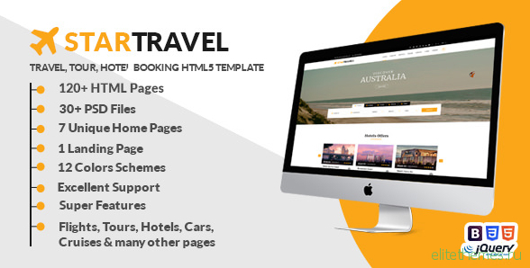 Star Travel - Travel, Tour, Hotel Booking HTML5 Template