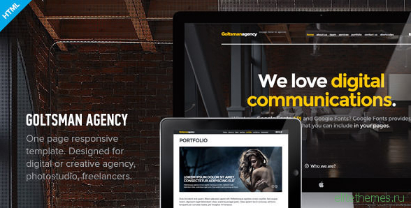 Goltsman Agency v1.0.1 - One Page Responsive Template