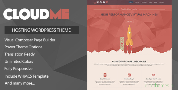 Cloudme Host v1.0.9.2 - WordPress Hosting Theme + WHMCS