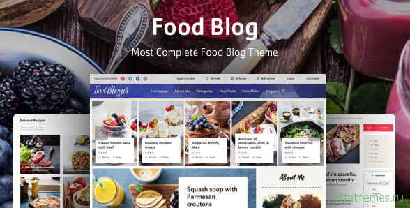 Food Blog v1.0.2 - Theme for personal food recipe blog