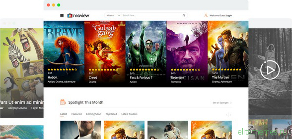 Moview v2.1 - Joomshaper Movie Database & Review Joomla Template