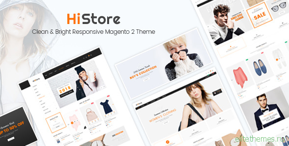 HiStore - Clean and Bright Responsive Magento 2 Theme