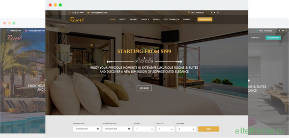 Resort v1.9 - Joomshaper Luxury Hotel Joomla Template