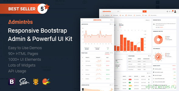 Admintres - Responsive Bootstrap Admin & Powerful UI Kit