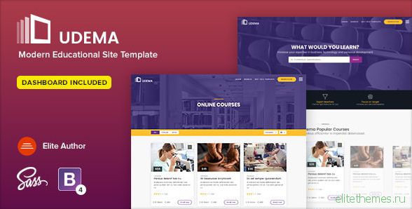 UDEMA - Modern Educational Site Template