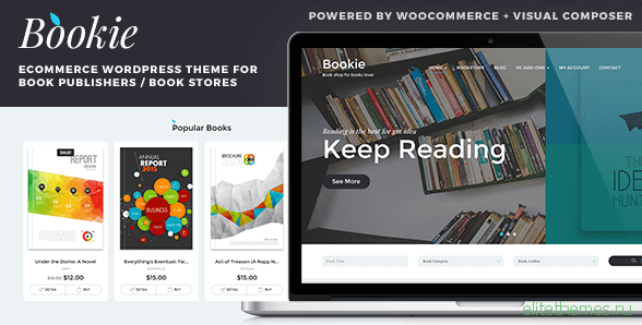 Bookie v1.3.7 - WordPress Theme for Books Store