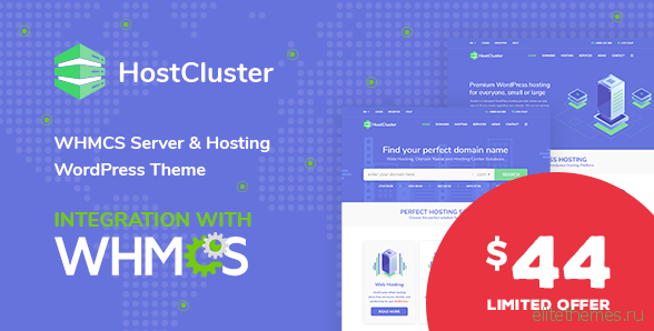 HostCluster v1.4 - WHMCS Server & Hosting WordPress Theme