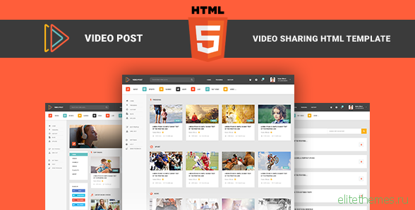 Video Post – Video Sharing HTML Template