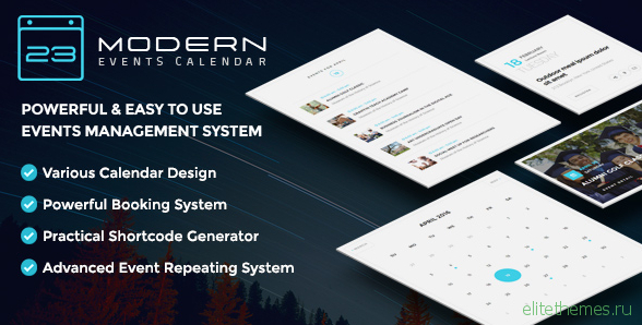 Modern Events Calendar v3.1.0 – Responsive Event Scheduler