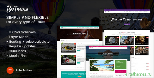 BESTOURS v1.1 - Tours, Excursions and Travel multipurpose template