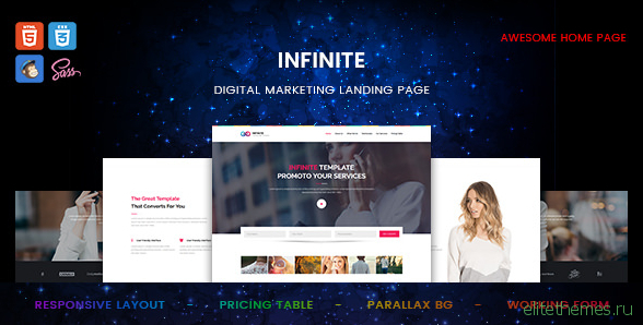 Infinite - Digital Marketing Landing Page