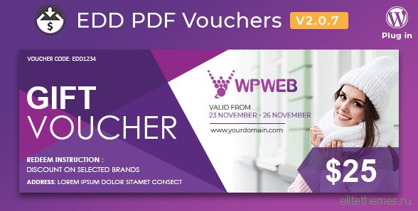 Easy Digital Downloads – PDF Vouchers v2.0.7