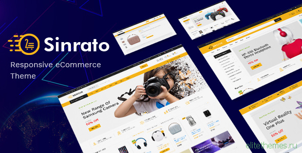 Sinrato - Mega Shop OpenCart Theme (Included Color Swatches)