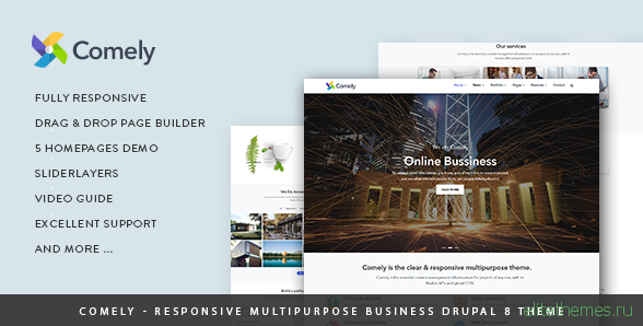 Comely - Responsive Multipurpose Business Drupal 8.6 Theme